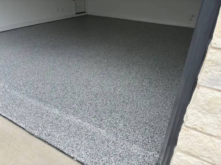 Finished garage floor coating project by My Ultimate Garage